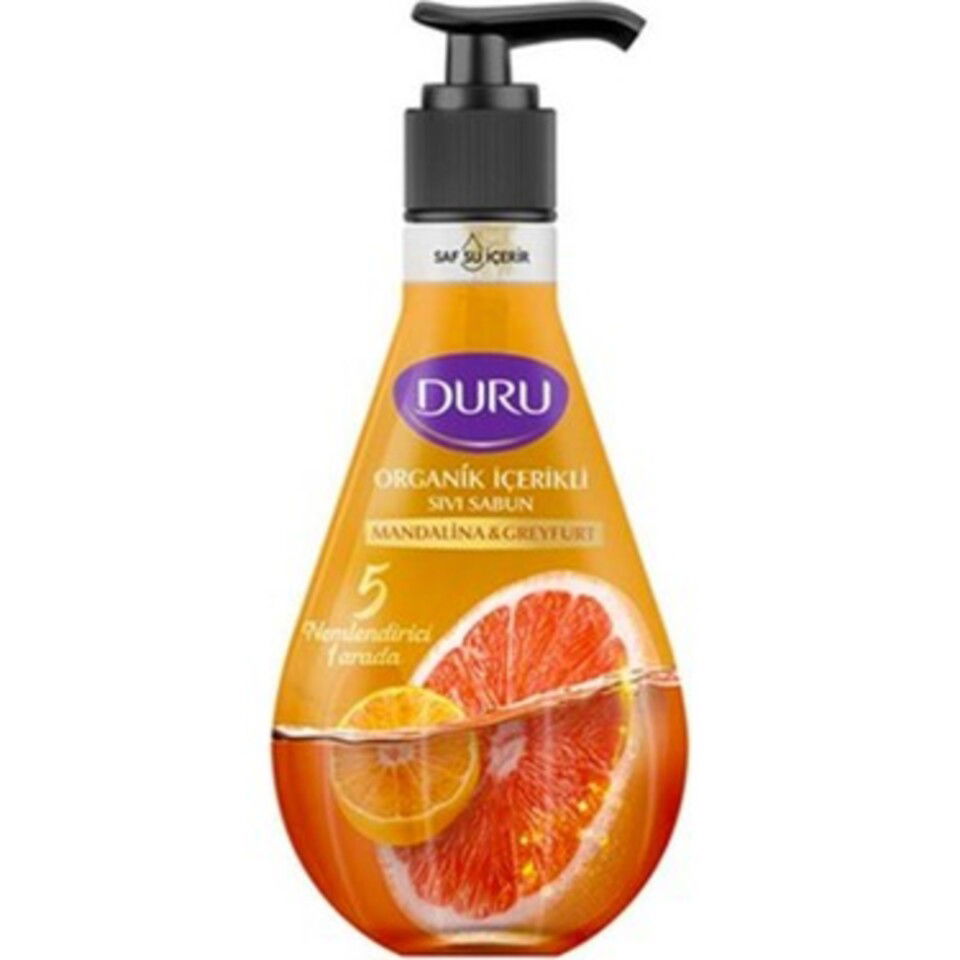 DURU SIVI SABUN 500 ML-MANDALİNA&GREYFURT